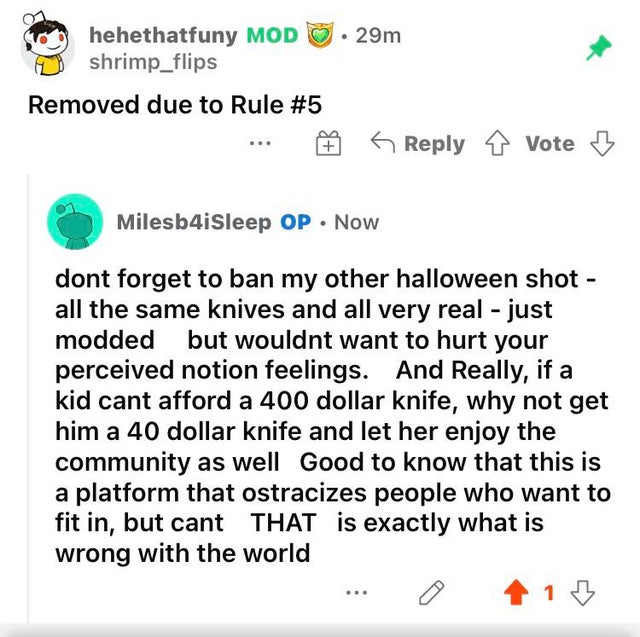 Vu sur Reddit: for those that cannot afford all the overpriced knives of todays market, dont worry about what others think – acquire what you can and ENJOY the bliss of balisong motion