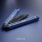 Update to my first balisong design. Changes: Totally redesined handles, Improved blade shape, Improved lighting, Added accurate zenpins, Slight material improvements.